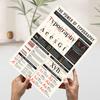 The Power Of Typography Metal Poster Customized Wall Art Retro Vintage Tinplate Signs for Room Decoration Gaming Office Decor