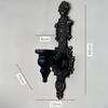 2 Pieces Candle Holder Candlestick Decorative Wall Mounted Metal Ornament for Home Fireplace Living