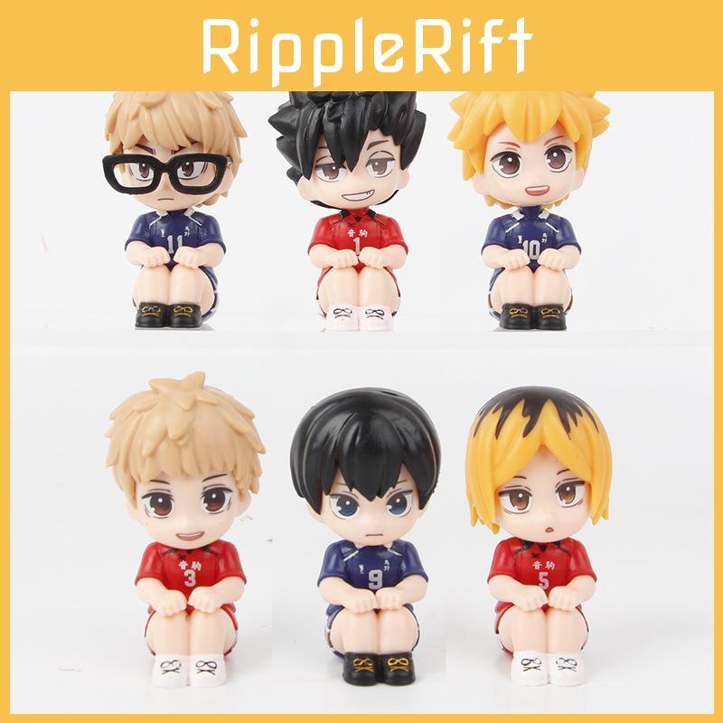 Adorable Q Version Sitting Figure Of Hinata Shoyo Pvc Volleyball Boy Doll For Collectors