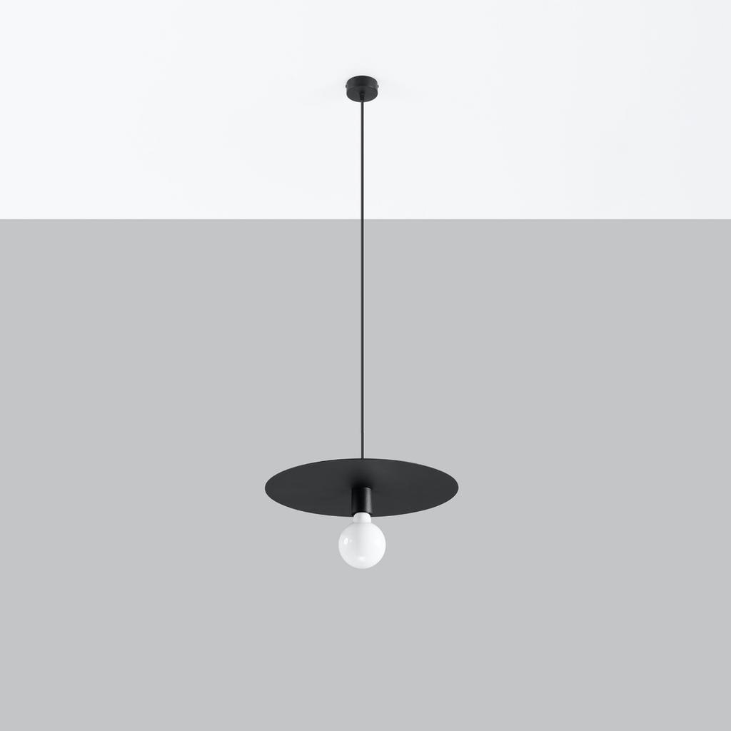 Lampa Wisząca Flavio 1 E27 Czarny Sollux Sl.0853