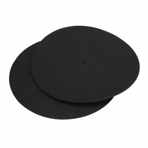DJ Slipmats, 2 Felt Turntable Slipmats for 12-inch Vinyl Record Players, Turntables, Home Disc Protection, Non-Slip Mats, Replacement Accessories
