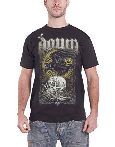 Down Unisexs Swamp Skull T Shirt Black Xl Uk S
