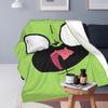 Coperta Invader Zim Gir Tessuto in Flanella Decorazione Multifunzione Coperta Morbidissima per Letto Divano Trapunta