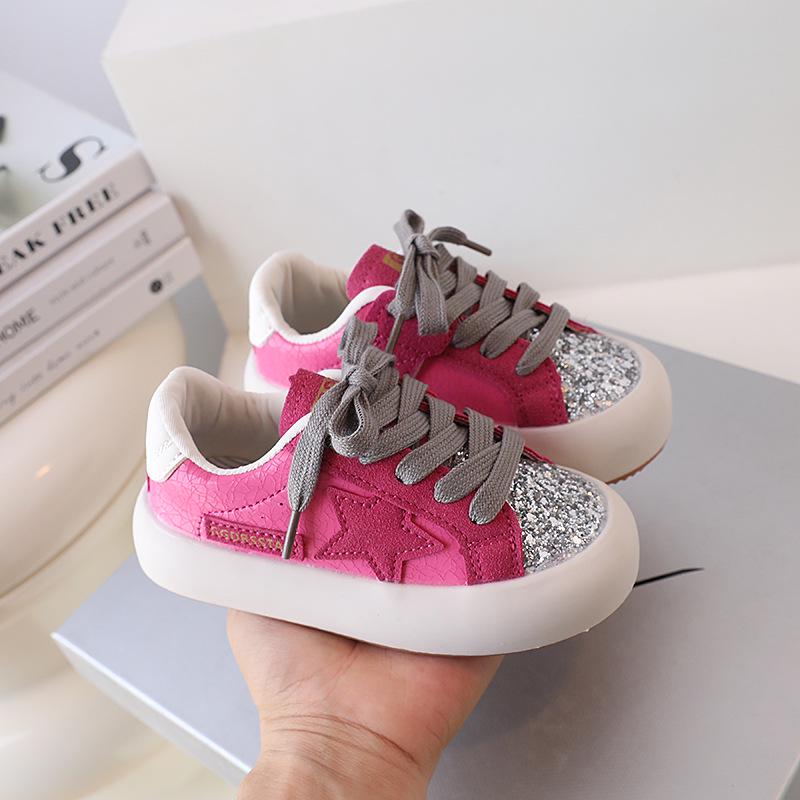 Girls' Casual Low-Top Sneakers - Autumn 2023 New Style, Soft Non-Slip Sole, Fashionable Sports Shoes for Little Girls