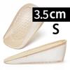 Silicone Height Increasing Insoles Invisible Heel Pads Shock Absorbing Insoles for Men and Women Foot Care Pads