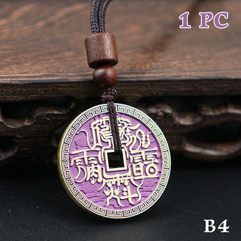 Ancient Chinese Coin Model Mountain Ghost Money Traditional Feng Shui Amulet Of Wealth Leizu Good Luck Coin Hanging Decoration