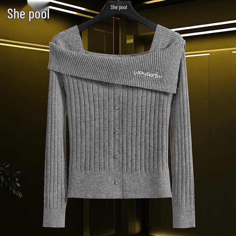 

Tachi Women s Square Neck Slim Fit Knit Top L