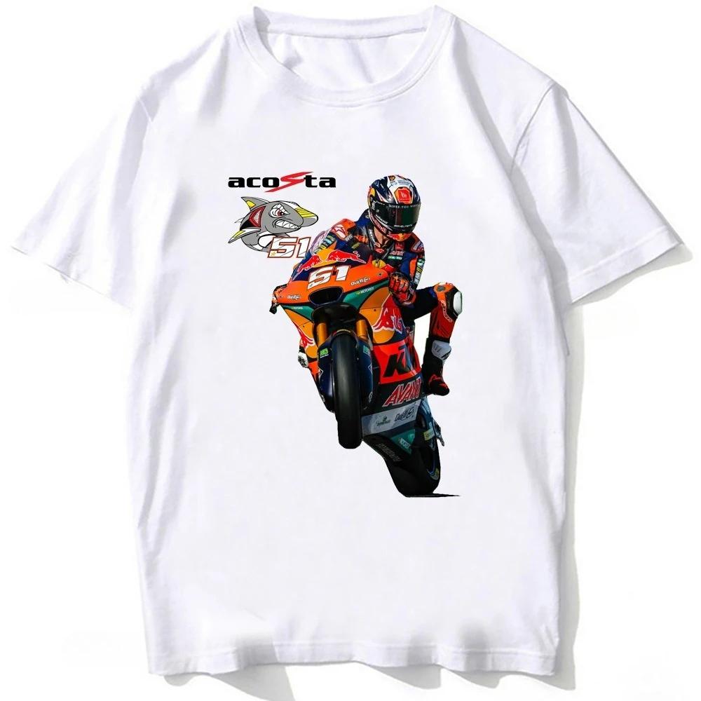 Pedro Acosta 37 Shark GP Kjøre T-skjorte Ny Menn Kort Ermet Sport Gutt Casual Hvite Topper Fjellklatring Motorsykkelkjører T-skjorter
