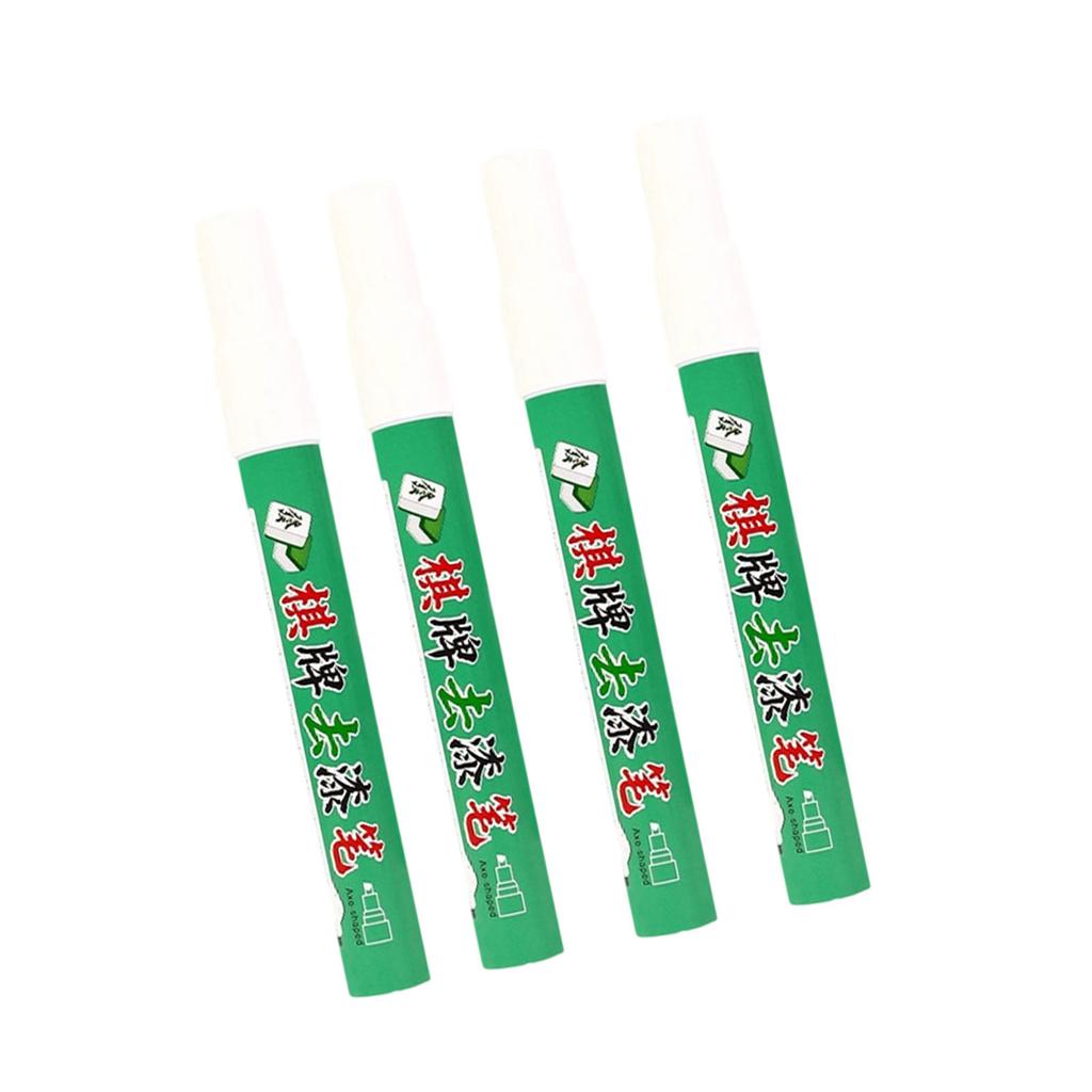4Pcs Game Tile Repair Markers Paint Pen Set For Scratched Game Pieces And Boards Featuring Smudge Proof Waterproof Paint