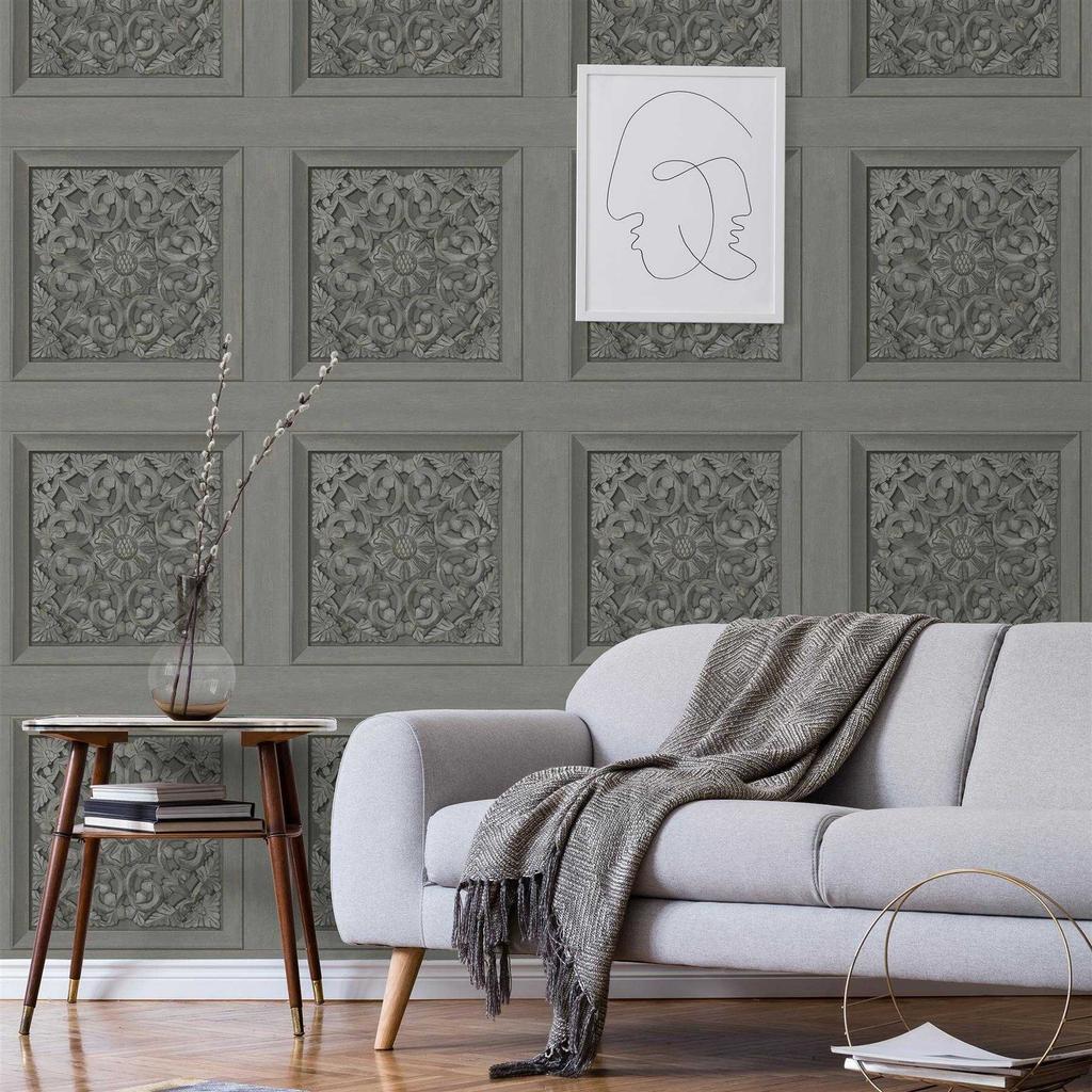 Fine Decor Carved Wallpaper