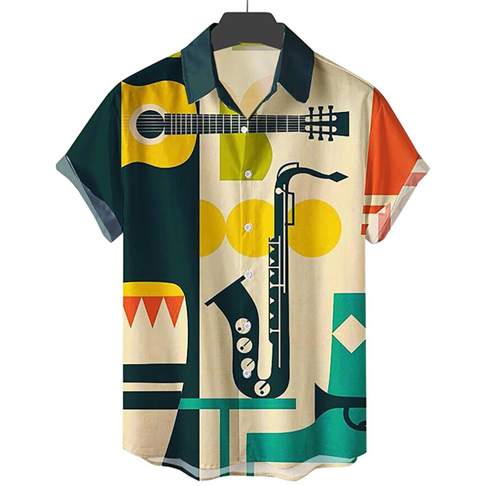 3D Printed Summer Casual Hawaiian Shirt Men's Holiday Seaside Shirt