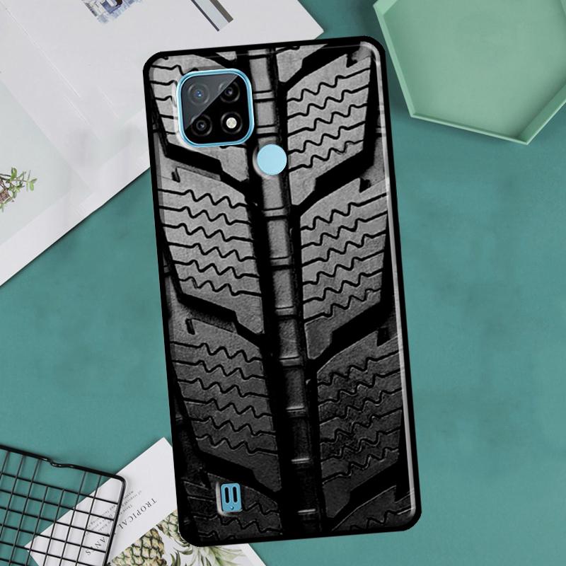 Pneu Roda de roda para OnePlus 10 9 Pro 8T 9R 10R Nord2 Case para Realme 8 Pro 9 GT Neo 3 2 Master 8i 9i Capa