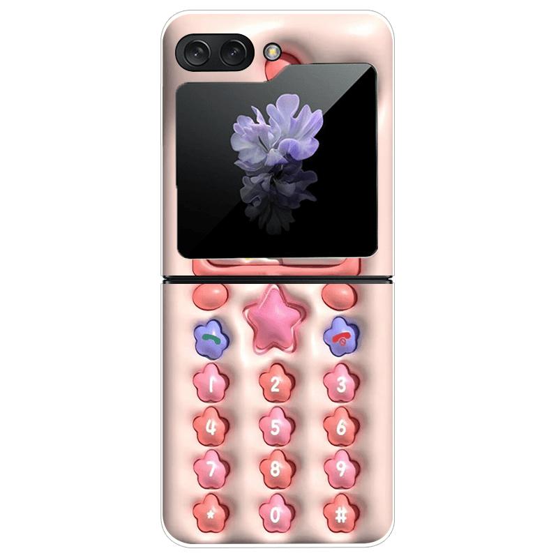 For Samsung Z Flip7 Cases Flip 7 Hard PC Transparent Phone Cover For Samsung Galaxy ZFlip 7 Cool Luxury Clear Shockproof Case