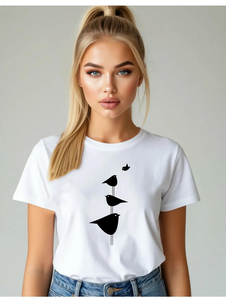 T-shirt with heart print 4XL