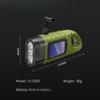 1/2/4 PCS LED Flashlight Solar Hand Crank Flash Light Super Bright Mini Keychainlight Easy to Carry for Outdoor Emergency Torch