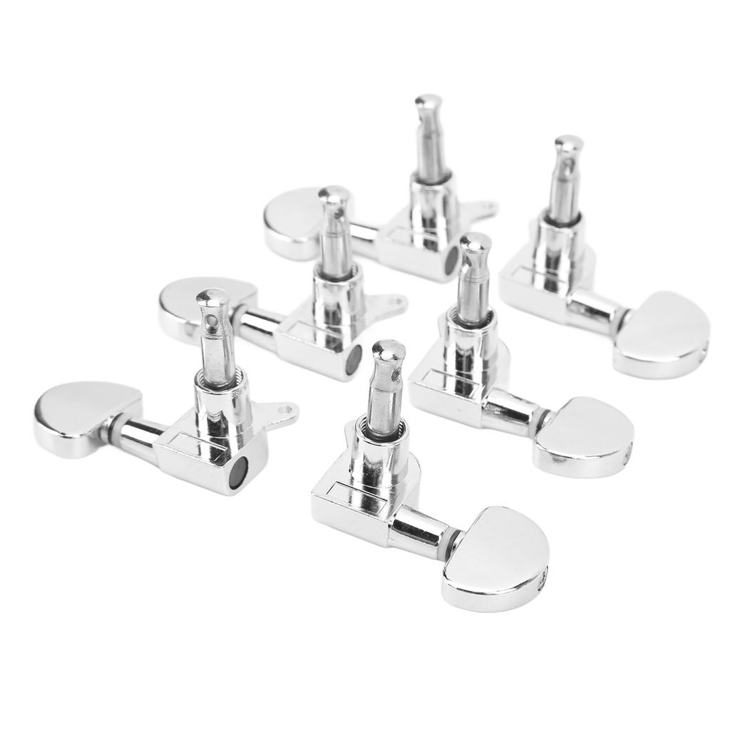 3R3L Gitarren Locking Mechaniken Halbkreis Kopf Schwerlast Internes Getriebe Schräge Winkel Saitenstimmwirbel Silber