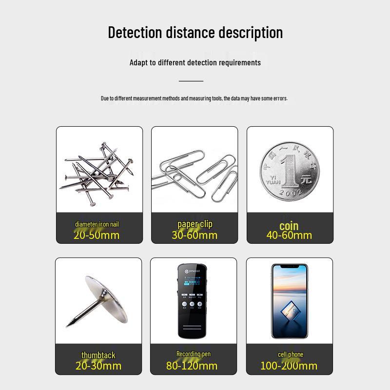 ESH-10 Handheld Metal Detector & High Precision Wood Stud Finder for Security Checks