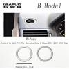 Car Styling AC Outlet Trim Air Outlet Dekorace rámu Dekorace Auto samolepky Kryty pro Mercedes Benz C Class W204 C180 C200