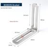 Stainless Steel Adjustable L-Shaped 90° Angle Bracket Connector
