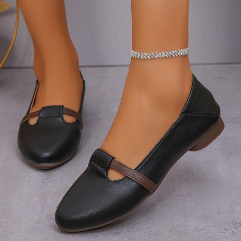 Fashion Women Fashion Sweet Light Weight White Spring Slip on Flat Shoes Lady Casual Black Pu Leather Office Loafers Zapatos Mujer