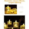 3Pack LED Crystal Candle Light Flameless Candle Light Electronic Night Lamp Dating Party Holiday Home Wedding Decoration