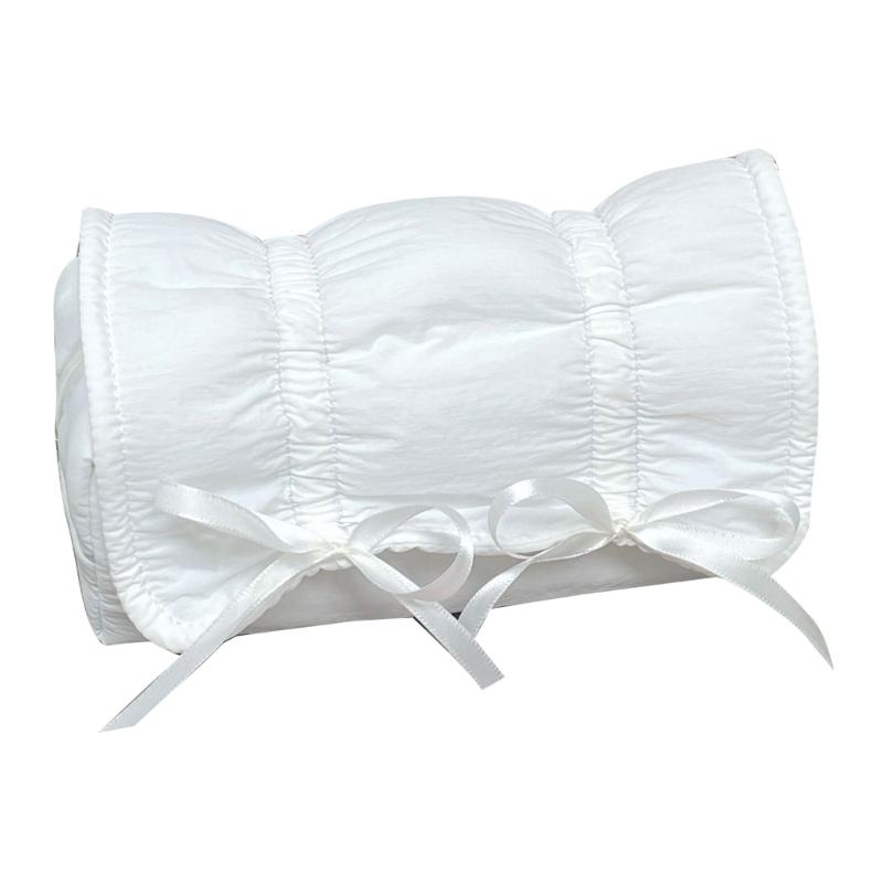 High Capacity Pencil Case Bowknot Pen Pouches Portable Pen Organizers Travel Makeup Storage Bag for Women Girl Student