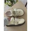 Pink double mesh shoes female ugly cute spring and summer new niche low-top versatile sports little white shoes