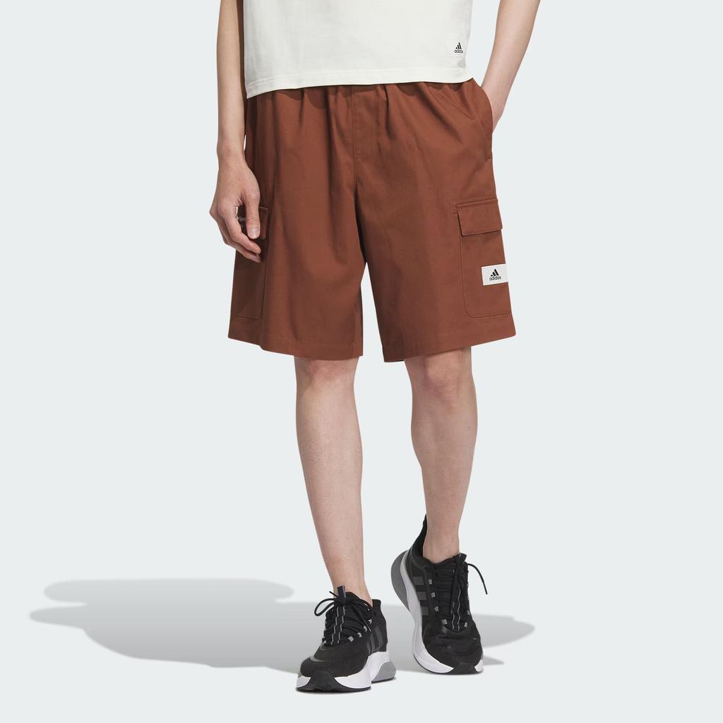 New Adidas Casual Shorts Men Brown IS4938