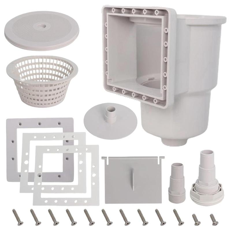 

A25F-Above Ground Pool Skimmer,Thru-Wall Skimmer With Accessory, Swimming Pool Skimmer,Opening Width 6 Inches, SP1091LX