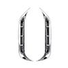 ABS Chromium Silver Carbon Fiber Style Front Fog Lamp Air Outlet For Kia Sportage NQ5 LHD/RHD