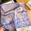 53 * 53cm Mulberry Silk Small Square Scarf Multifunctional Professional Fashion Decoration Silk Scarf For Spring And Autumn Warmth Shawl