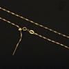 Gold-Plated Universal Necklace for Beads - Cross Pin Design for DIY Pendants