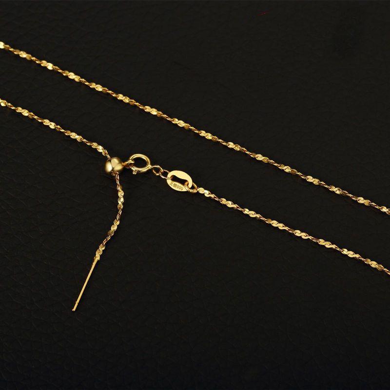 Gold-Plated Universal Necklace for Beads - Cross Pin Design for DIY Pendants