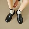Fashion 2024 New Autumn Women Oxford Loafers Retro Chelsea Women Shoes Luxury Pumps Genuine Leather Bullock Shoes Platform Ladies Shoes