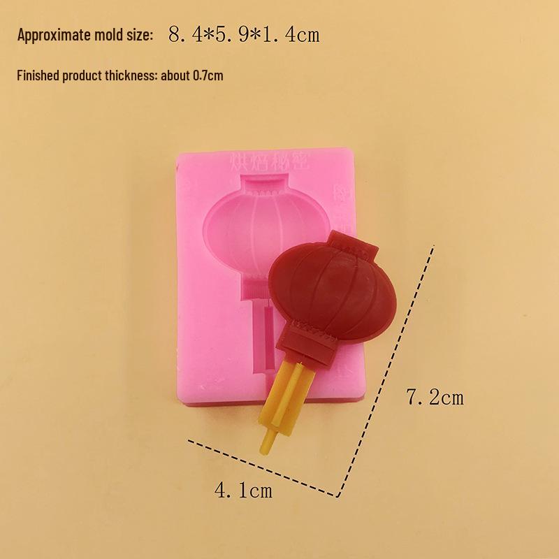 Chinese Knot Lantern Firecracker Cake & Chocolate Mold - Heat Resistant DIY Baking Tool