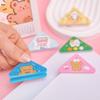 Office School Supplies Multifunctional Cartoon Color Corner Clip Student Cute Pp Note Test Paper Information Storage Triangle
