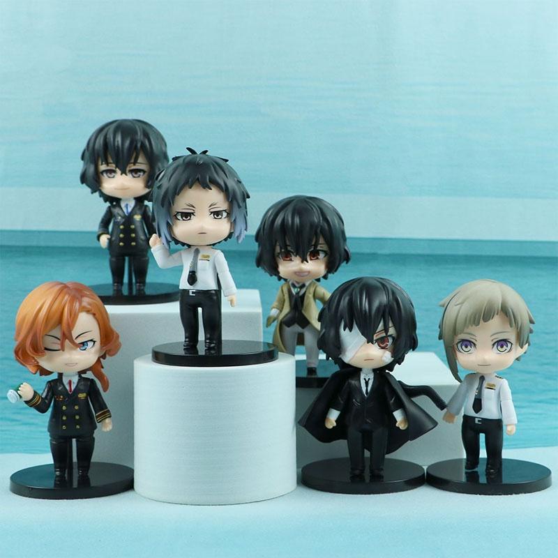 Q Version Nakajima Atsushi And Dazai Osamu Anime Figures Wholesale Blind Box Toys