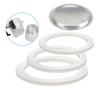 Rubber Seal Sieve Home Silicone Soft Spare Tea White