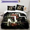 3pcs Duvet Cover Set (1*Duvet Cover + 2*Pillowcase, Without Core), Rammstein Print Soft All‑Season Bedding Set, Home Bedroom Decor Gift