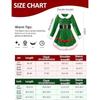 Adult Women Santa Claus Xmas Elf Green Dress Socks Hat Sets Christmas New Year Cosplay Costumes Performance Role Play Outfit