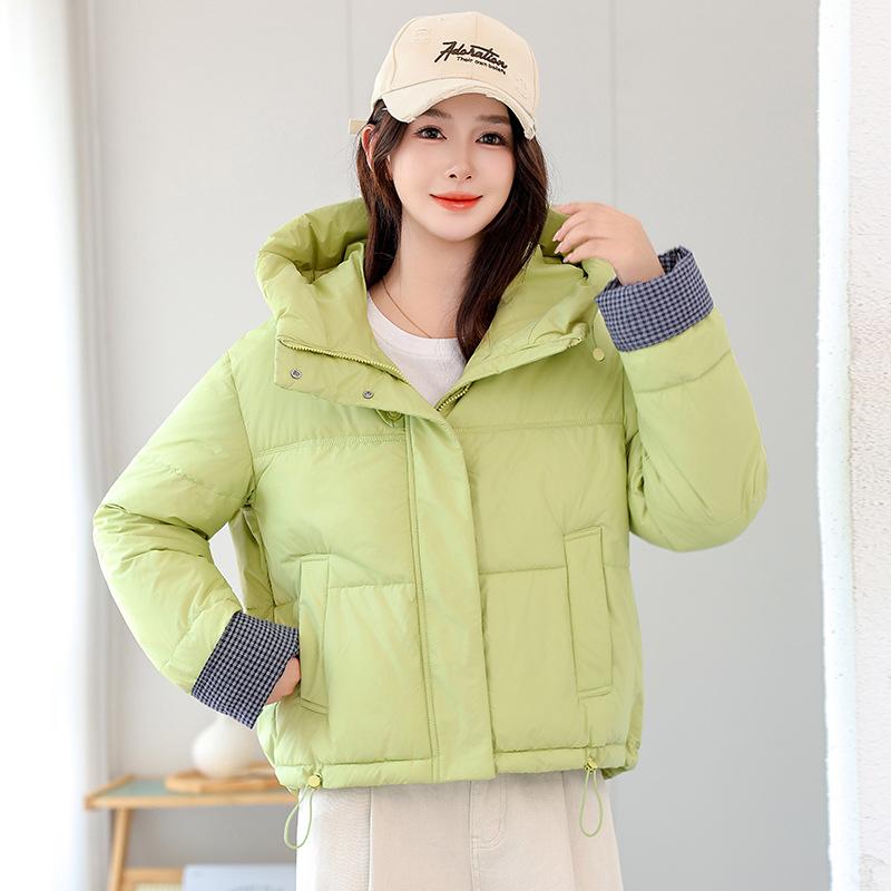 Women's Short Winter Jacket Warm Hooded Loose Cotton-Padded