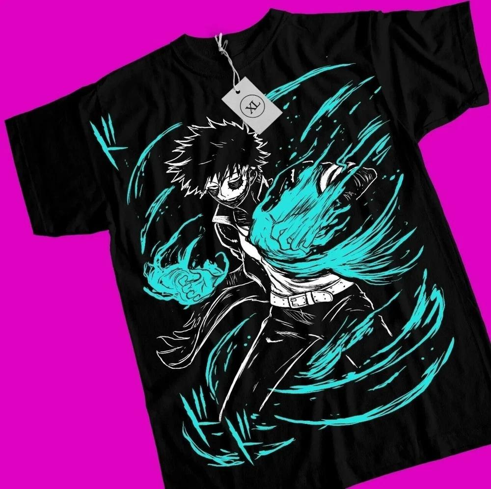 My Hero Academia Dabi Tshirt Unisex Heavy Cotton Tee TShirt Black S