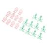 100pcs Paper Clips Portable Mini Electroplating Green Tree Pink Strawberry Shape Metal Paper Clips for Office