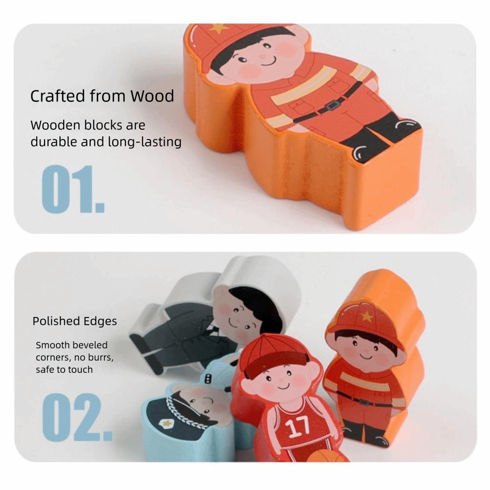Early Educational Character Puzzle Game Matching Game Reasoning Thinking Puzzle Toy Children