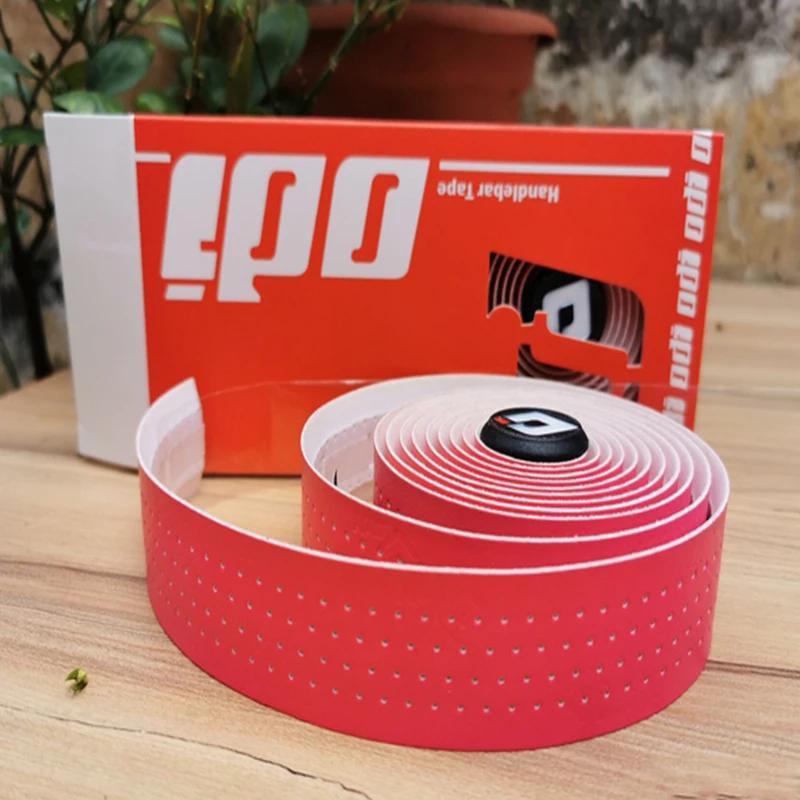 ODI Bicycle Bar Tape Breathable Road Bike Handlebar Tape Anti-slip Cycling Bar Wrap Damping Handle Belt Bicycle Part красный