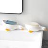 Duck-Shaped Soap Box Non-Slip Design Self-draining Easy to Clean Universal Soap Holder Bathroom Decoration