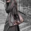 Stor Kapasitet High End og Enkel Tote Bag for Kvinners Moteable Ensfarget Skulderveske Moteable Pendler Crossbody-veske