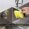 Stainless Steel Punch-Free Sponge Drain Rack: Under-Sink Storage & Hanger