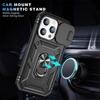 Shockproof Lens Protect Funda For iPhone 17 16 15 14 13 12 Pro Max Plus 13mini Case Armor Ring Stand Cove for iphone17 Pro Max