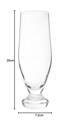 Wired Beans Le Series Beer Glass, 470ml, In a Japanese Cedar Box (Le Tre, Transparent, Clear)